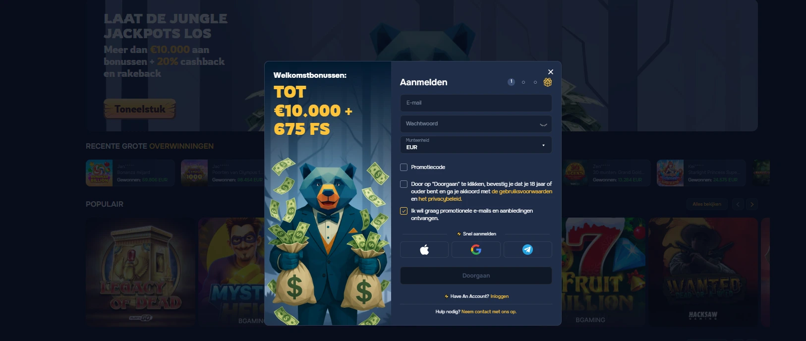 baloobet casino registratie